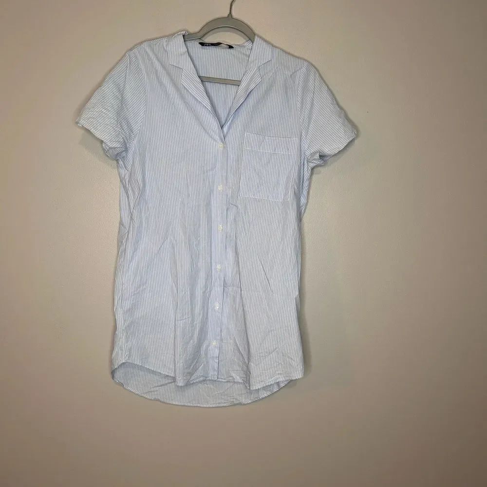 Zara Striped Tunic Button up